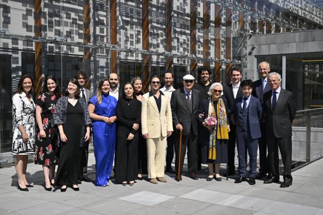 Belgian Royal Couple Paola and Albert II visit the Queen Elizabeth Music Chapel in Waterloo