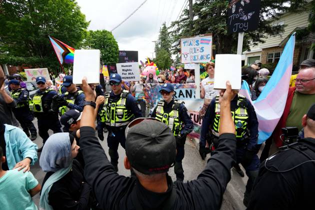 Canada, Anti-Pride Demonstration and Counter-Protest in Ottawa