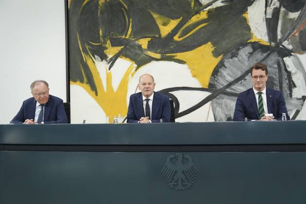 Berlin, PK in the Chancellery after the Minister Presidents Conference