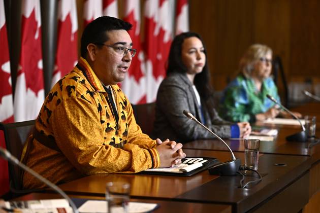 Canada, Dylan Whiteduck and Savanna McGregor Press Conference in Ottawa