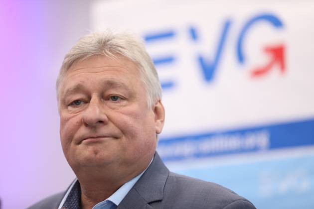 Berlin, Press conference of the railway and transport union EVG