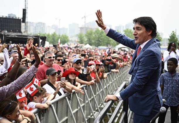 Ottawa, Prime Minister Trudeau speaks on Canada Day