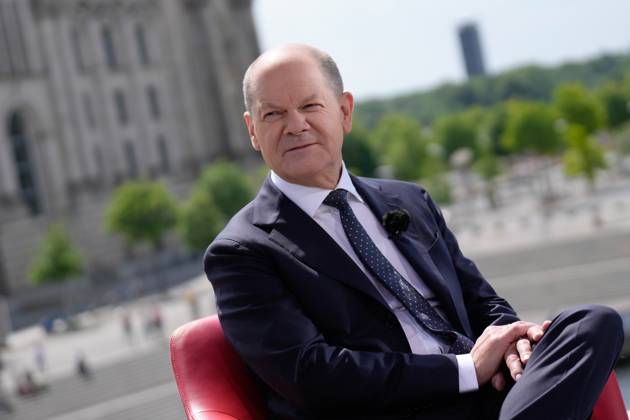 Berlin, ARD Summer Interview with Olaf Scholz