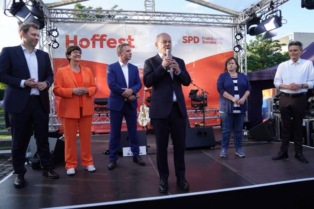 Berlin, courtyard party of the SPD parliamentary group at the Tipi am Kanzleramt