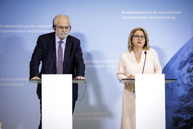 Berlin, Press conference with Svenja Schulze on the topic of perspectives with Latin America and the Caribbean