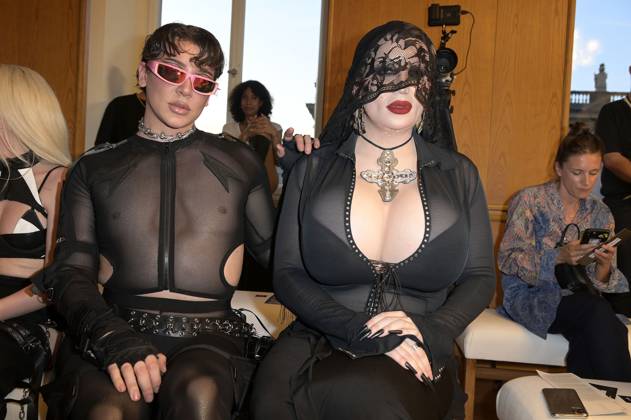 Berlin Fashion Week, guests at the Namilia fashion show