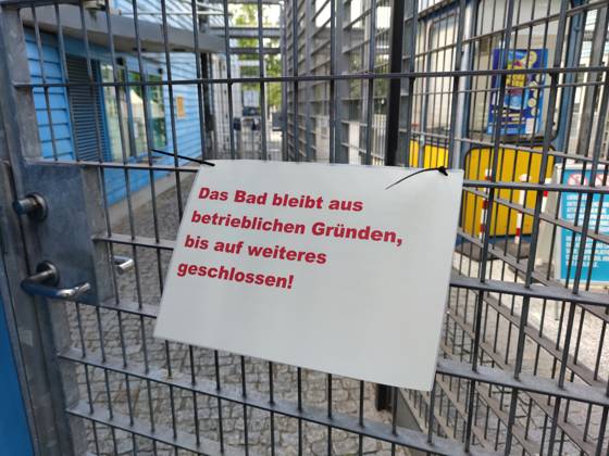Berlin, Closed summer pool Neukölln
