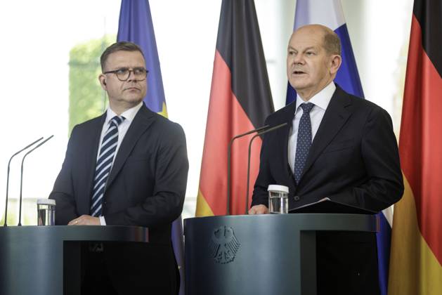 Germany, Federal Chancellor Olaf Scholz meets Finlands Prime Minister Petteri Orpo in Berlin