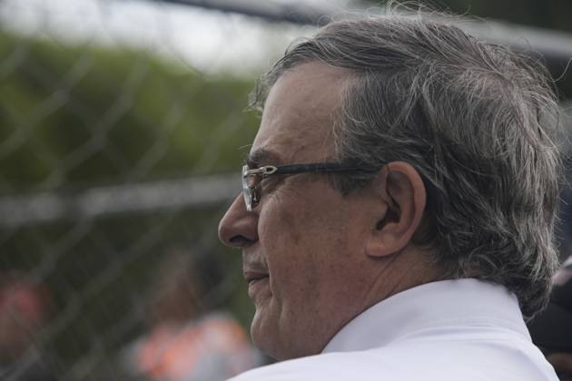 Mexico, Marcelo Ebrard attends football match in Mexico City