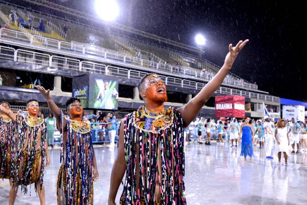 Brazil, rehearsals for the carnival in Rio de Janeiro