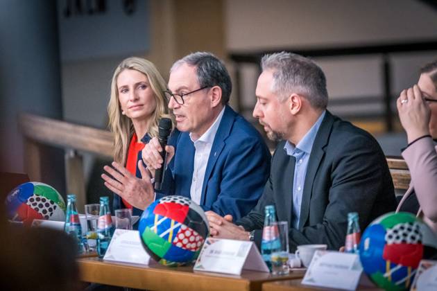 Saxony, presentation of the fan zone on Augustusplatz for UEFA EURO 2024 in Leipzig