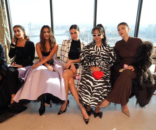 New York Fashion Week, guests at the Herrera fashion show