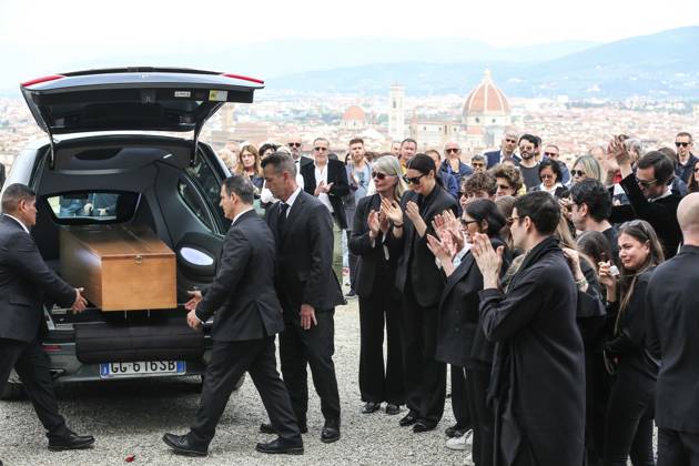 Funeral of fashion designer Roberto Cavalli in Florence
