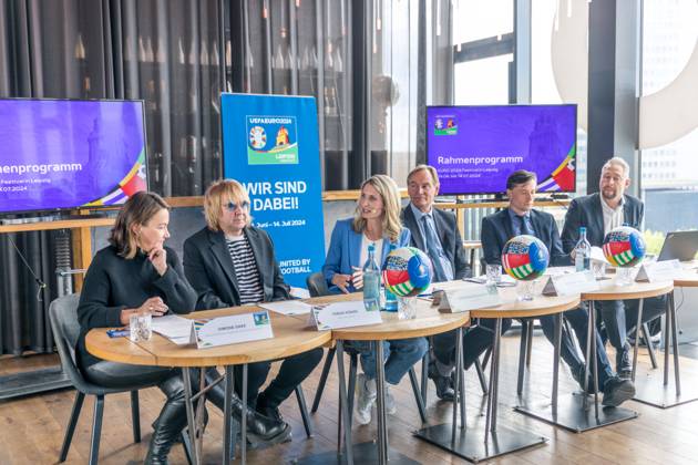 Saxony, press conference on the EURO 2024 Festival in Leipzig