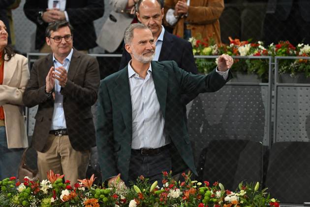 König Felipe von Spanien zu Gast bei Tennisturnier in Madrid