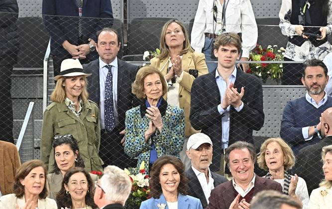 Spanien, Mitglieder des Königshauses besuchen Tennisturnier in Madrid