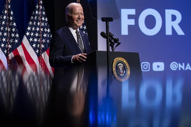 USA, Joe Biden speaks at NAACP event at the Museum of African American History and Culture in Washington