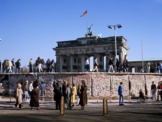 Fall of the Berlin Wall on 9 November