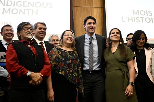 Canada, Justin Trudeau speaks at Indigenous History Month event in Ottawa