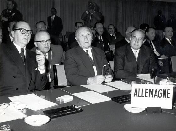 IMAGO History, 150th birthday of Konrad Adenauer, Cabinet Adenauer II 1953-1957