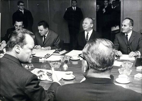 IMAGO History, Deutsche Parteien, CDU, Erste Große Koalition unter Kurt Georg Kiesinger 1966-1969