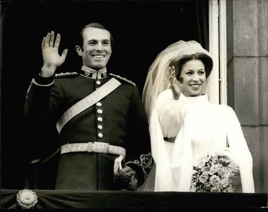 Princess Anne marries Captain Mark Phillips, 50th anniversary on 14 November