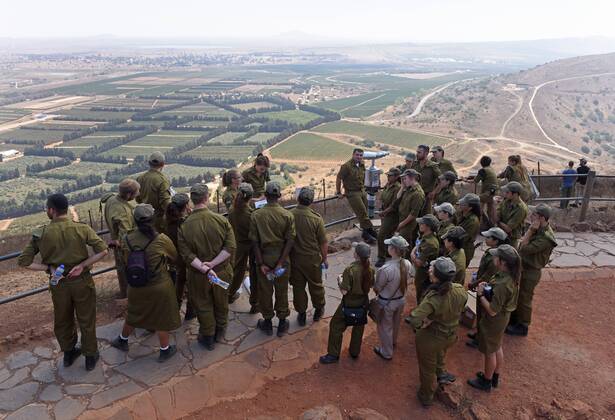 Israel: Golan Heights on the border with Syria