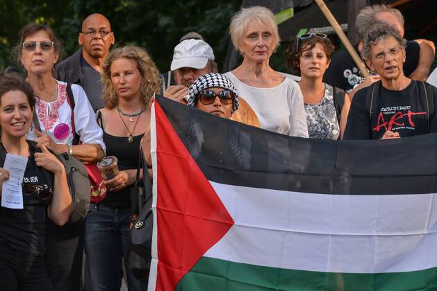 USA: Demonstration against US support for Israel in New York