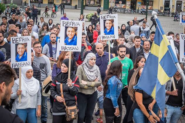 Swede arrested in Israel on suspicion of espionage: Solidarity demonstration in Malmö