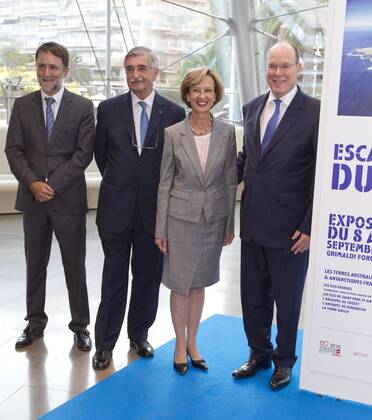 Monaco: Prince Albert II opens exhibition at the Grimaldi Forum