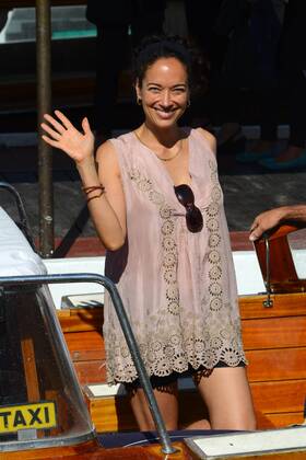 72nd Venice Film Festival - Arrival Carmen Chaplin