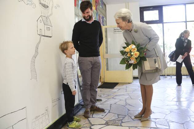 Princess Benedikte visits school in Berlin