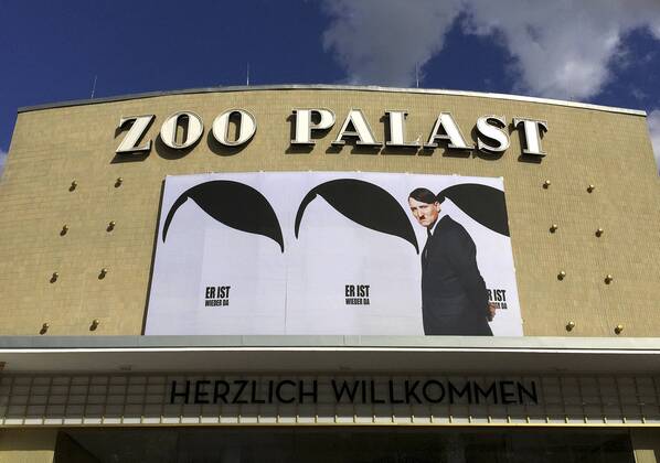 He's back - poster promotes film at Zoo Palast in Berlin