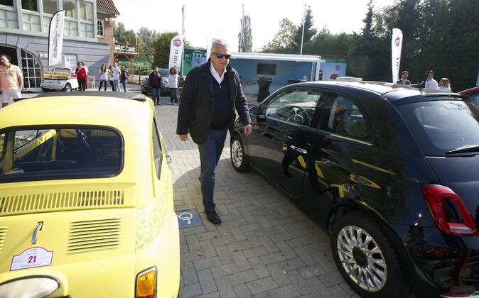 Prince Laurent of Belgium attends a rally in Limelette