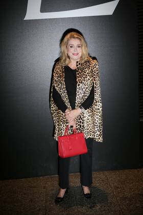 Celebrities attend YSL fashion show at Paris Fashion Week