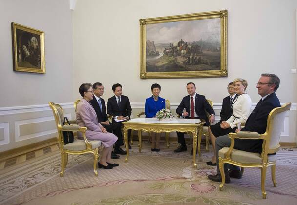 President Duda receives Princess Hisako Takamado in Warsaw