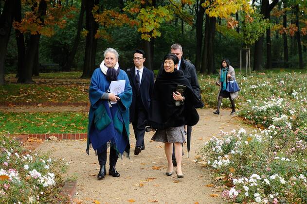Princess Hisako of Takamado in Warsaw