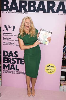 Barbara Schöneberger presents her new women's magazine in Berlin