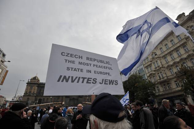 Pro Israel demonstration in Prague