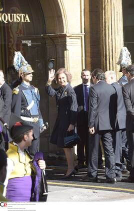 Königin Sofia vor der Verleihung des Prinzessin von Asturien Preises