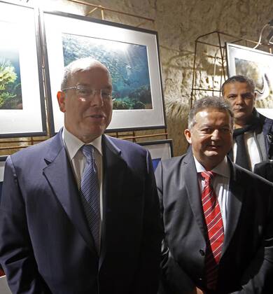 Prince Albert II of Monaco visits Naples