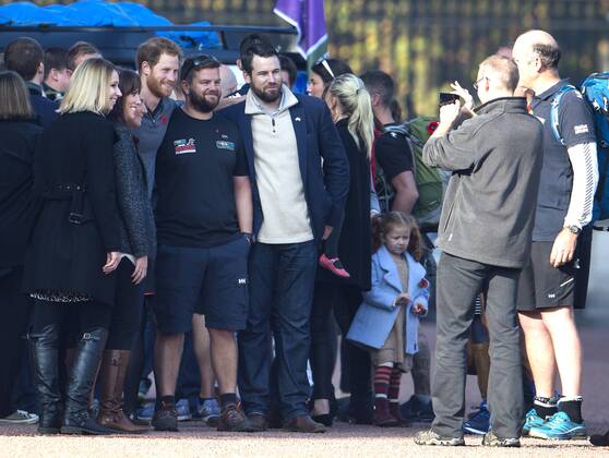 Prince Harry welcomes Walk of Wounded veterans to London