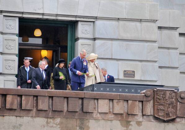 Prince Charles with Camilla in Wellington
