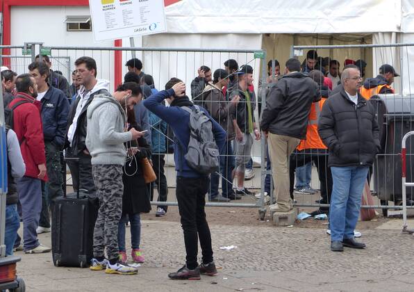 LaGeSo - Refugee Reception Centre in Berlin