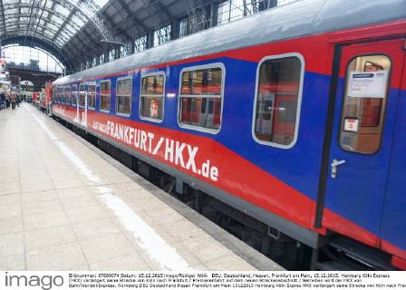 Premiere run of the Hamburg Köln Express on a new section of track