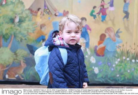 Prince George of Cambridge goes to nursery school