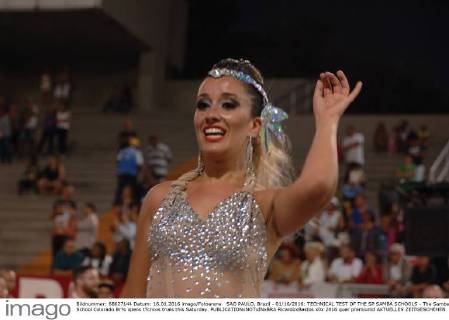Samba schools rehearse for the carnival in Rio