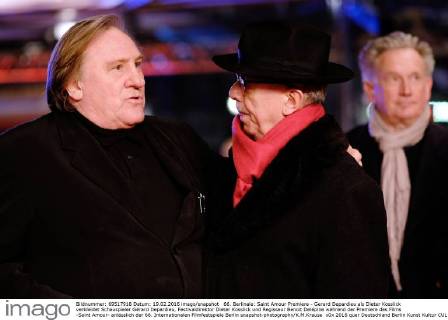 66th Berlinale: Saint Amour Premiere - Gerard Depardieu dressed as Dieter Kosslick