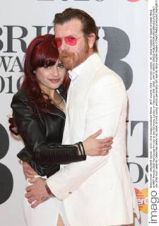 Brit Awards 2016 in London: Jesse Hughes and Tuesday Cross