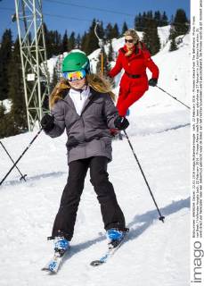 Princess Alexia broke her leg while skiing
